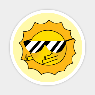 Cool sun of approval Magnet